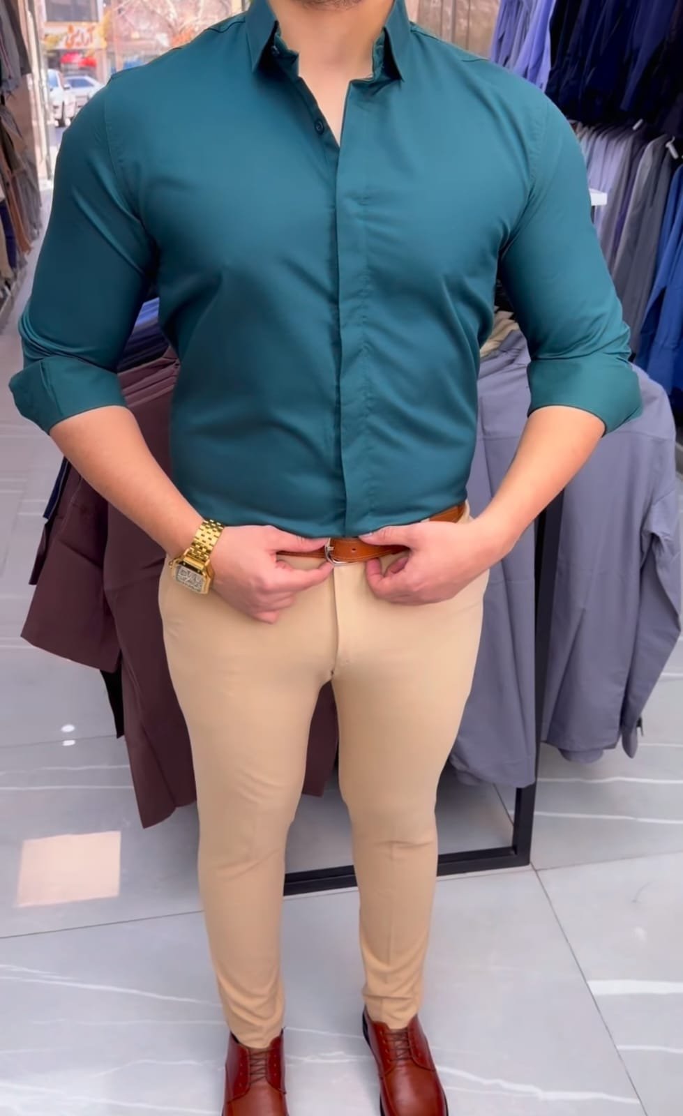 Teal Green Formal Shirt Combo - Premium Quality at ₹149