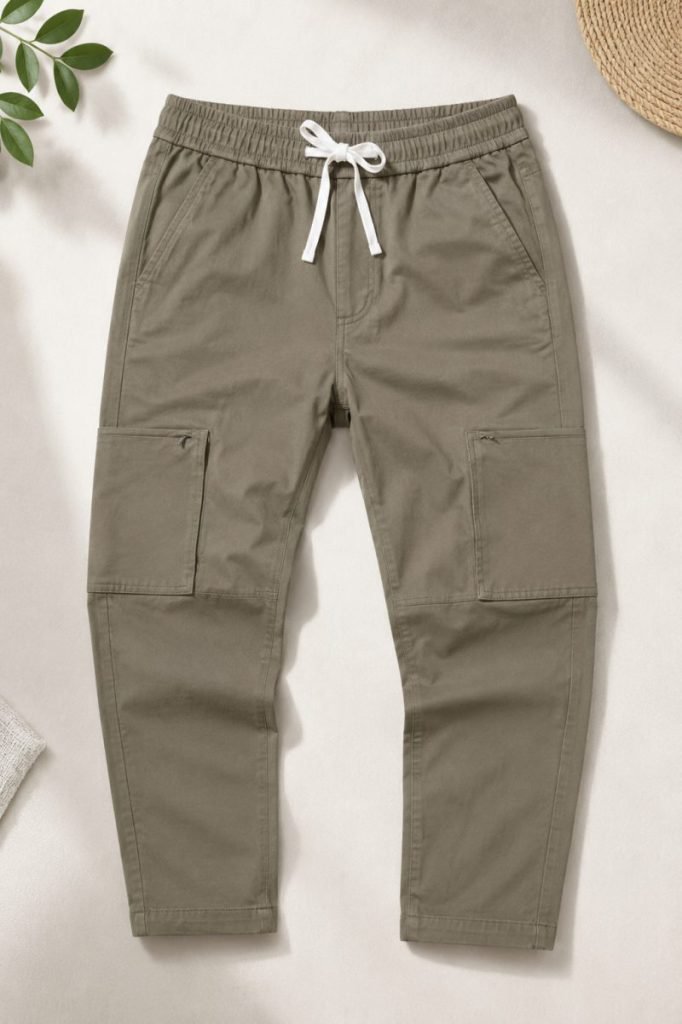 Men's Korean-Inspired Cargo Joggers – Stylish Premium Casual Wear